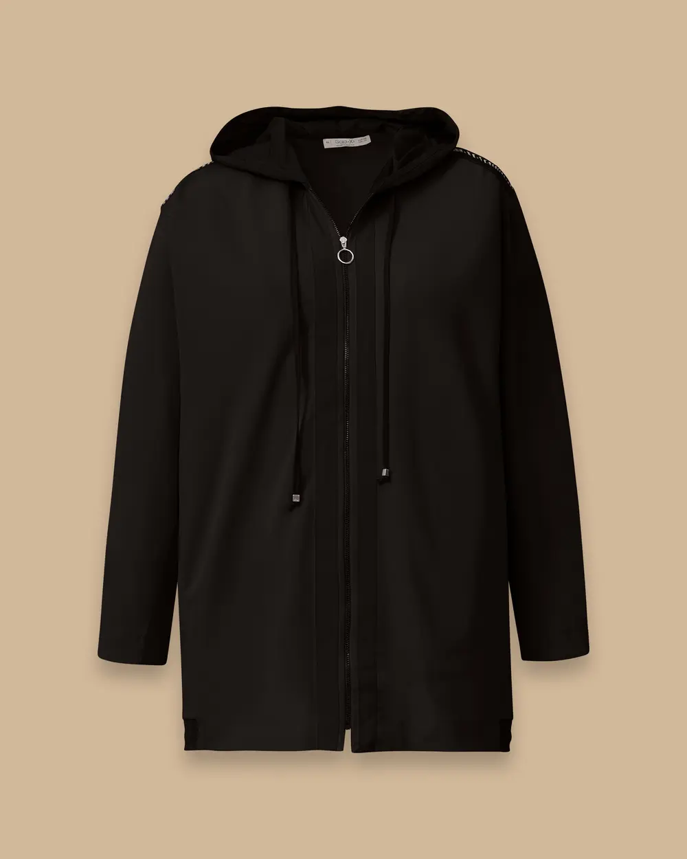 Gala-xi Kadın Oversize Kapüşonlu Minimalist Ceket - Günlük Kullanım