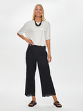 Resort Brode Nakış İşli Yanı Yırtmaçlı Wide Leg Fit Caprii Faik Sönmez