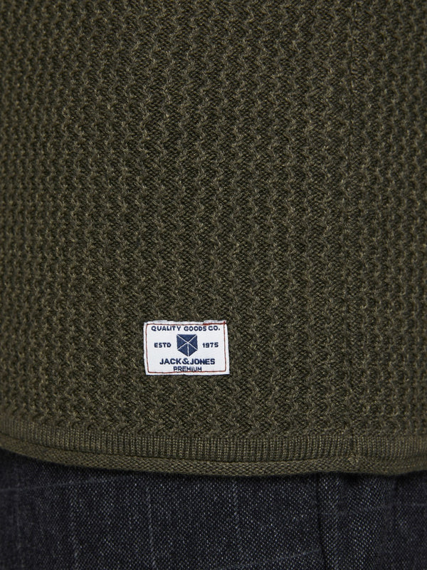 Jack&Jones Minimalist Erkek Kazak - Uzun Kol - Regular Fit