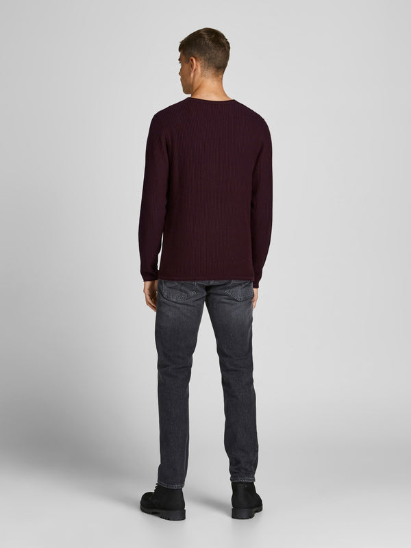 Jack&Jones Minimalist Erkek Kazak - Uzun Kol - Regular Fit