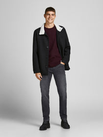 Jack&Jones Minimalist Erkek Kazak - Uzun Kol - Regular Fit