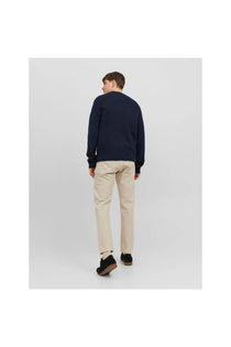 Jack&Jones Oversize Yuvarlak Yaka Erkek Kazak - Minimalist Günlük Stil - Hemen Al!