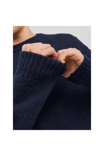 Jack&Jones Oversize Yuvarlak Yaka Erkek Kazak - Minimalist Günlük Stil - Hemen Al!