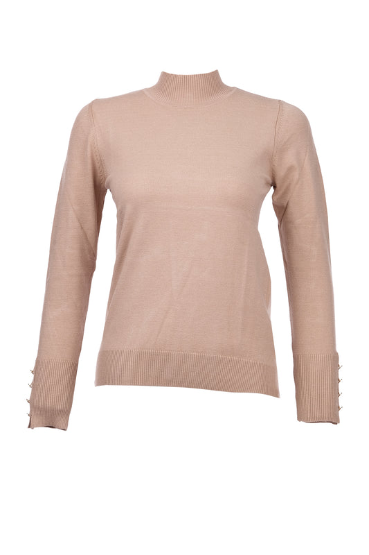 On Kadın Minimalist Boğazlı Uzun Kol Kazak - Günlük & Özel Gün