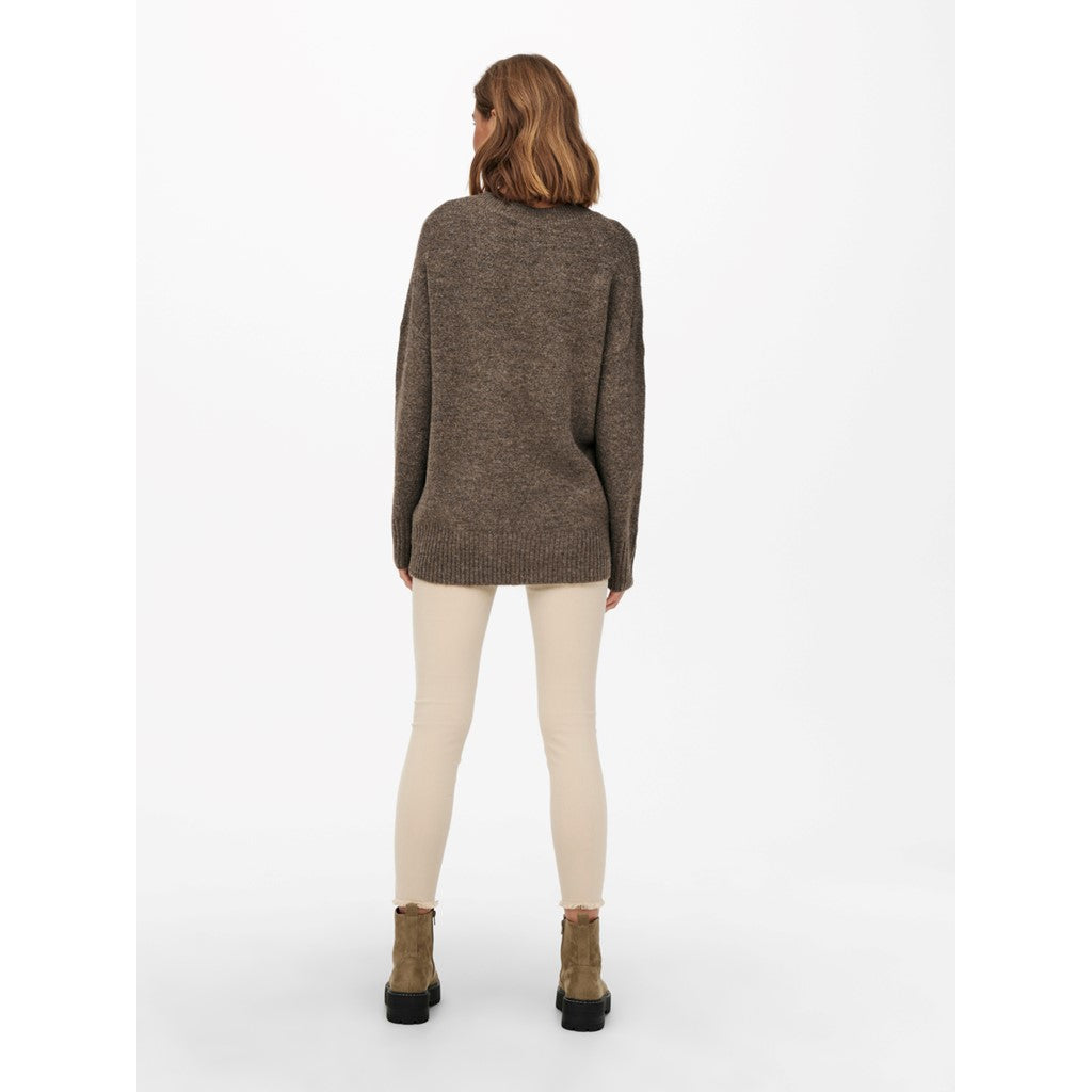 Only Oversize Minimalist Kadın Kazak - Uzun Kol, Rahat Kesim