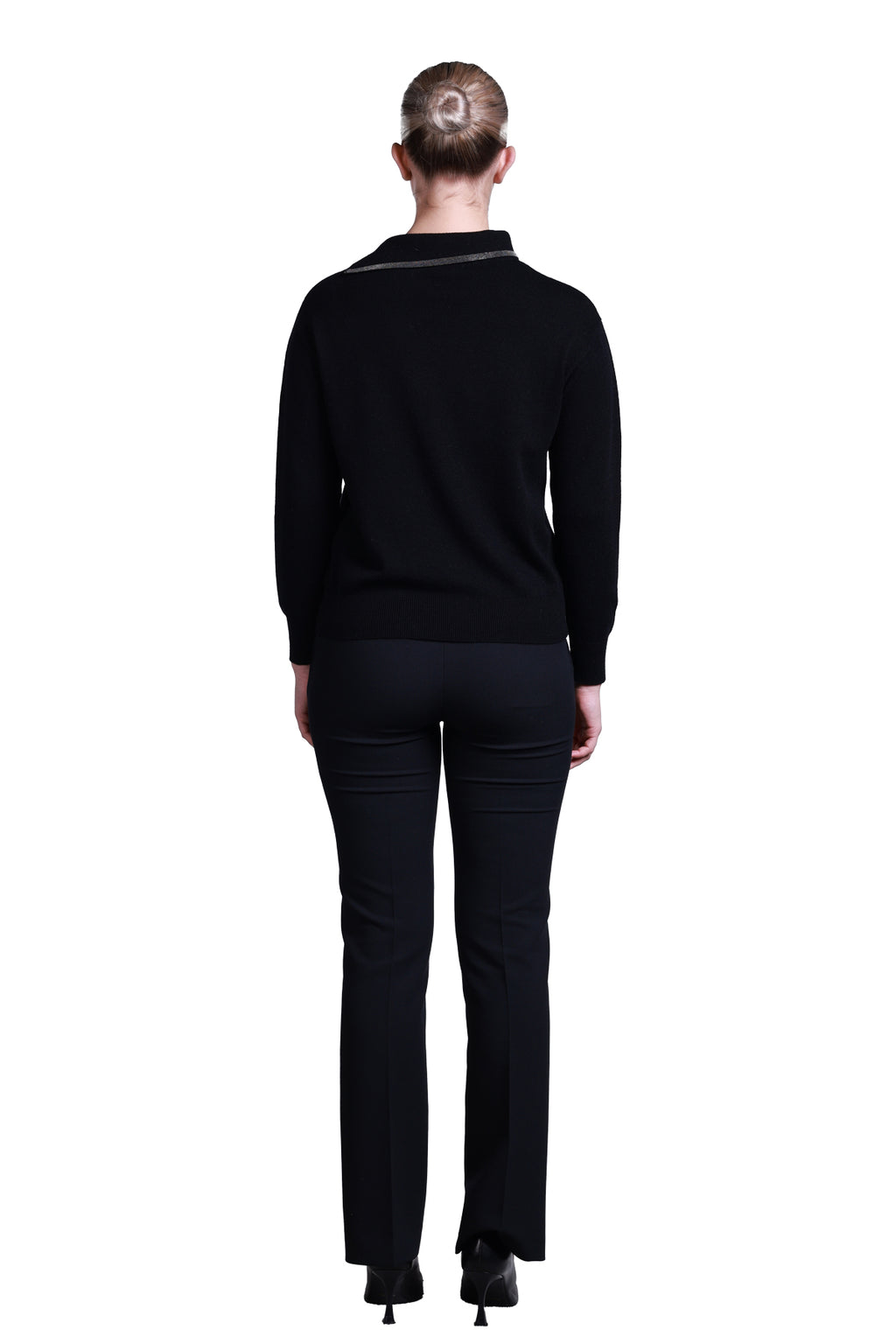Sempre Asimetrik Yaka Oversize Kadın Kazak - Uzun Kol Minimalist