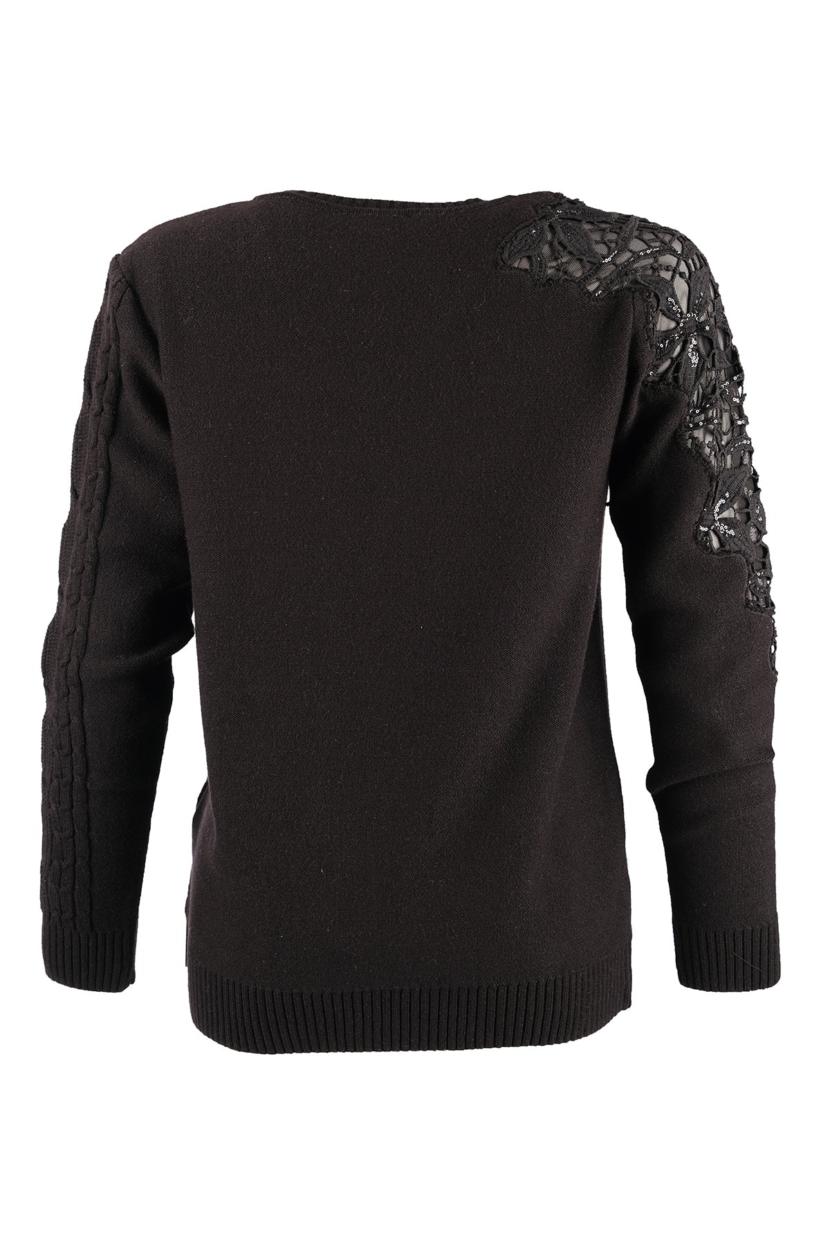 Vedi Kadın V Yaka Oversize Minimalist Kazak - Rahat ve Şık