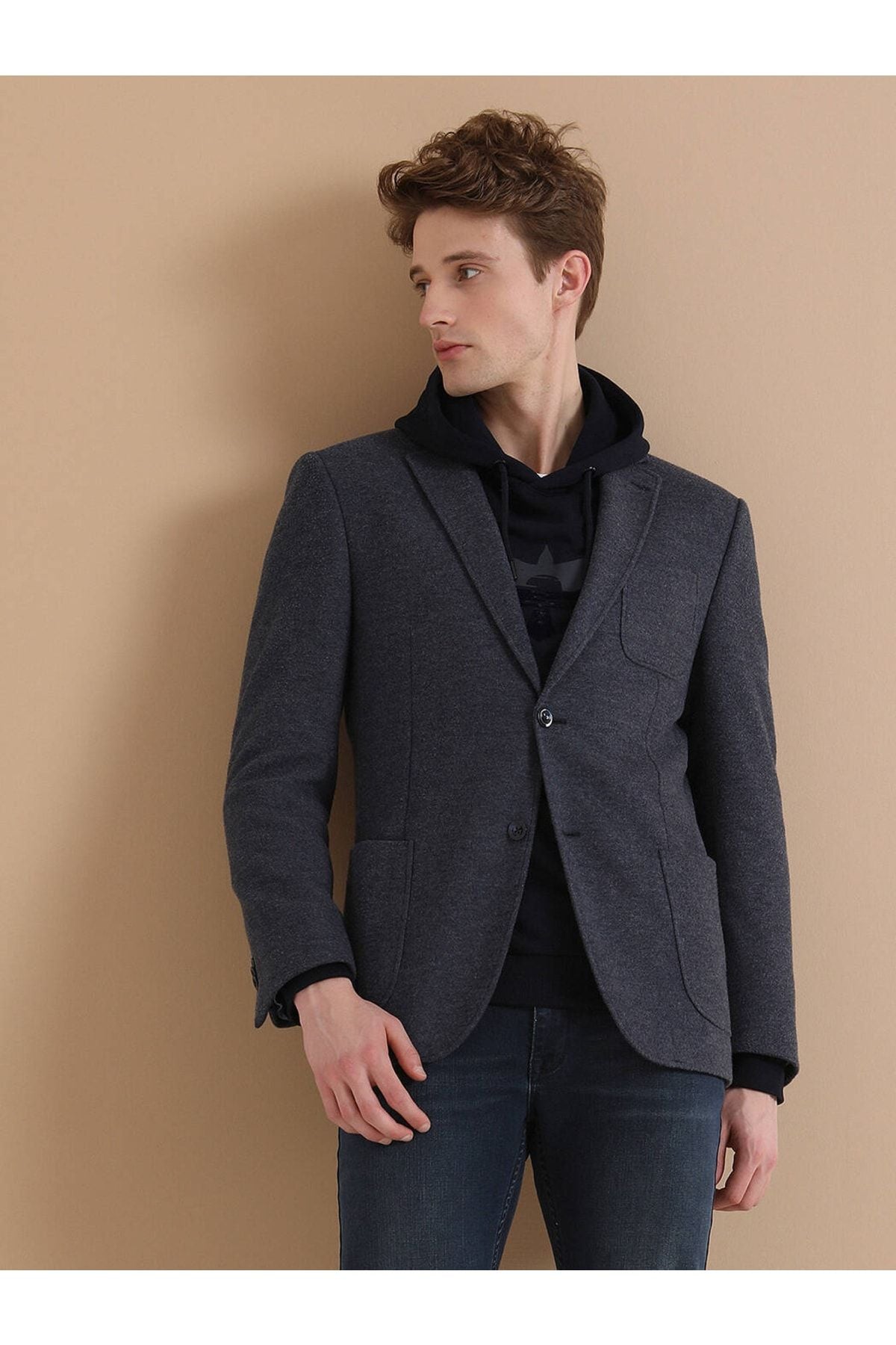 Kip Minimalist Erkek Ceket - Regular Fit Günlük Blazer - CK-2009 İkincil görsel