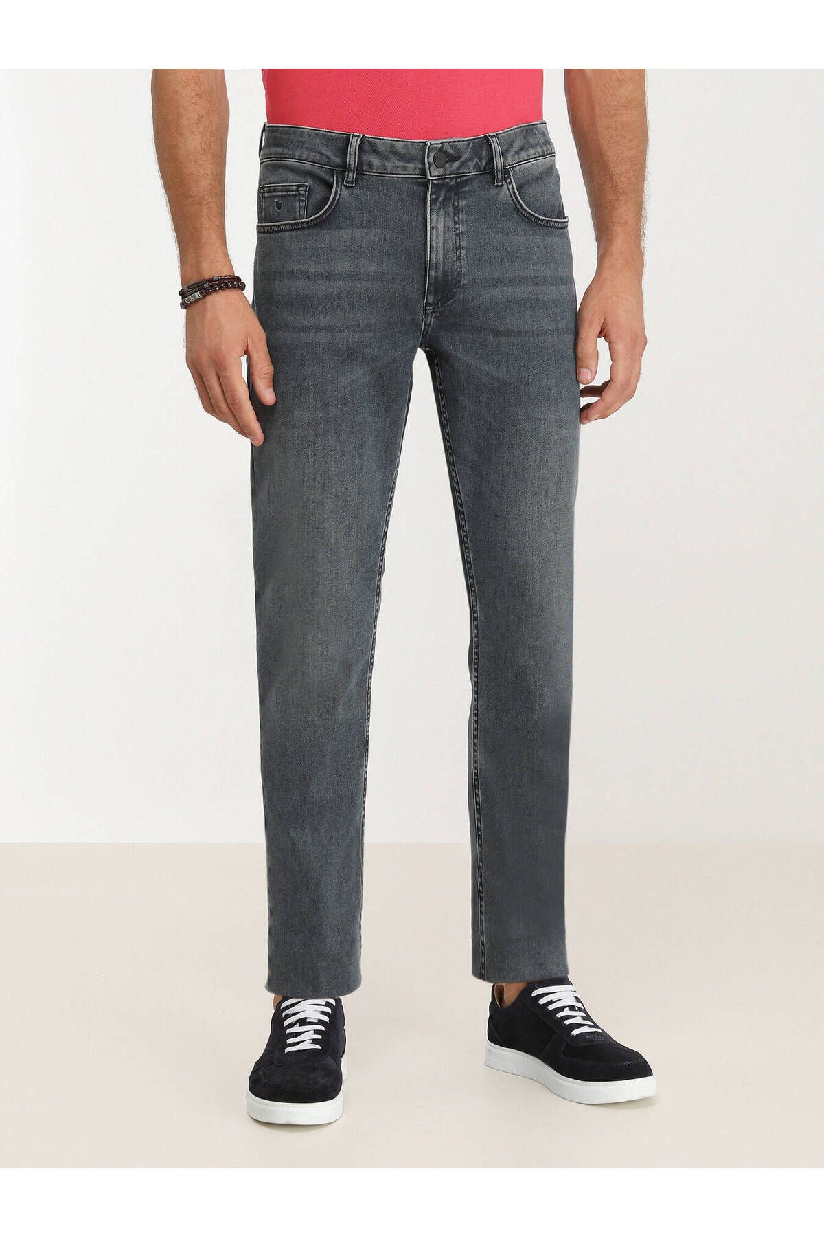 Kip Erkek Minimalist Jean Pantolon - Regular Fit - Günlük Translation missing: tr.content.product_image_secondary