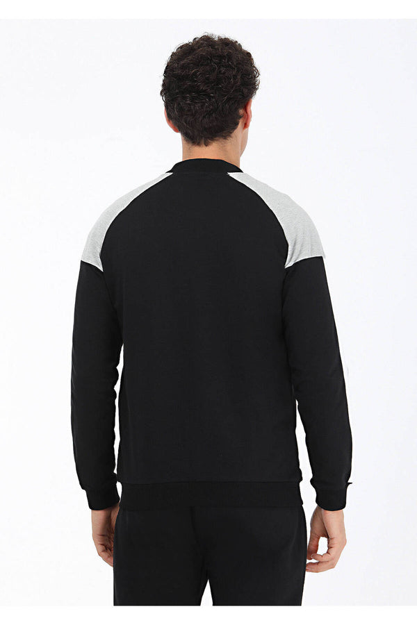Kip Erkek Oversize Fermuarlı Sweatshirt - Minimalist Spor Tarzı