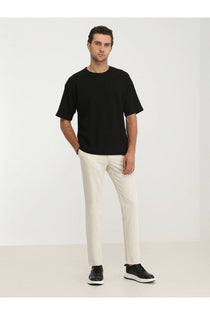 Kip Oversize Kısa Kol Yuvarlak Yaka Minimalist Erkek T-Shirt TSH-1348 - Günlük Kullanım
