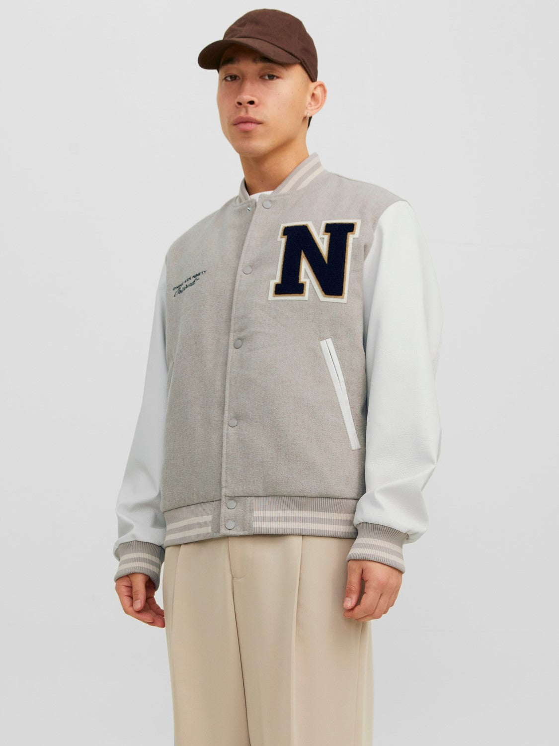 Jack&Jones Oversize Vintage Erkek Beyzbol Mont - Günlük Stil Ana görsel