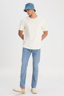 Lee Erkek Slim Fit Normal Bel Dar Paça Denim Kot Pantolon Jean