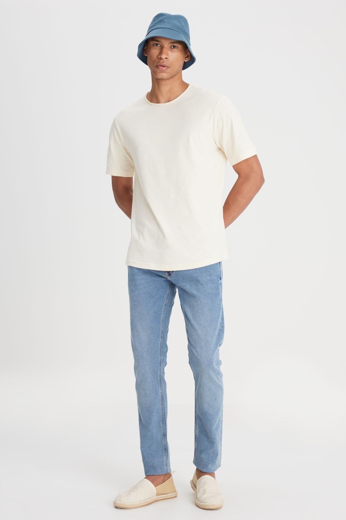Lee Erkek Slim Fit Normal Bel Dar Paça Denim Kot Pantolon Jean