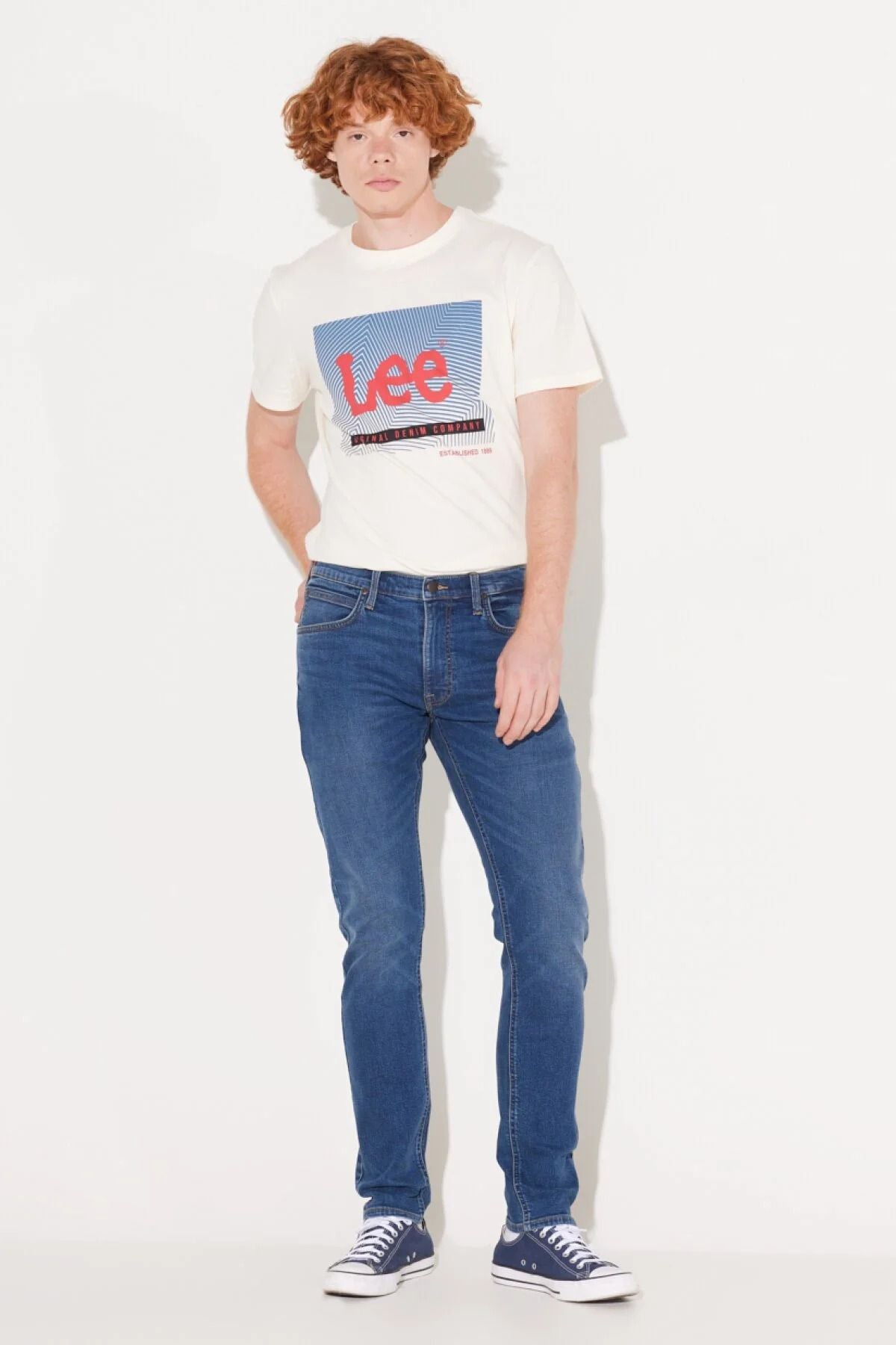 Lee Erkek Slim Fit Jean - Günlük Kullanım için Mükemmel Kalıp İkincil görsel