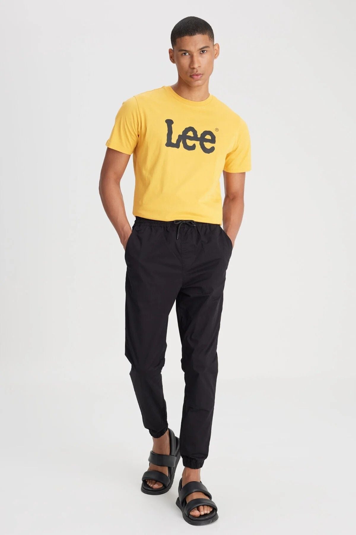 Lee Erkek Minimalist Jogger Pantolon - Regular Fit - Günlük Kullanım