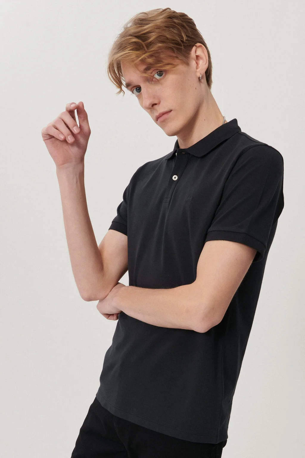 Lee Erkek Polo Yaka Kısa Kol T-Shirt - Minimalist Günlük Stil