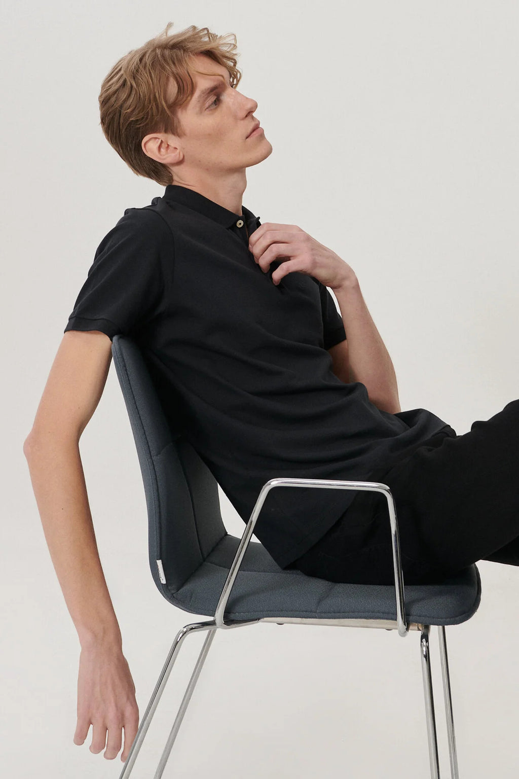 Lee Erkek Polo Yaka Kısa Kol T-Shirt - Minimalist Günlük Stil