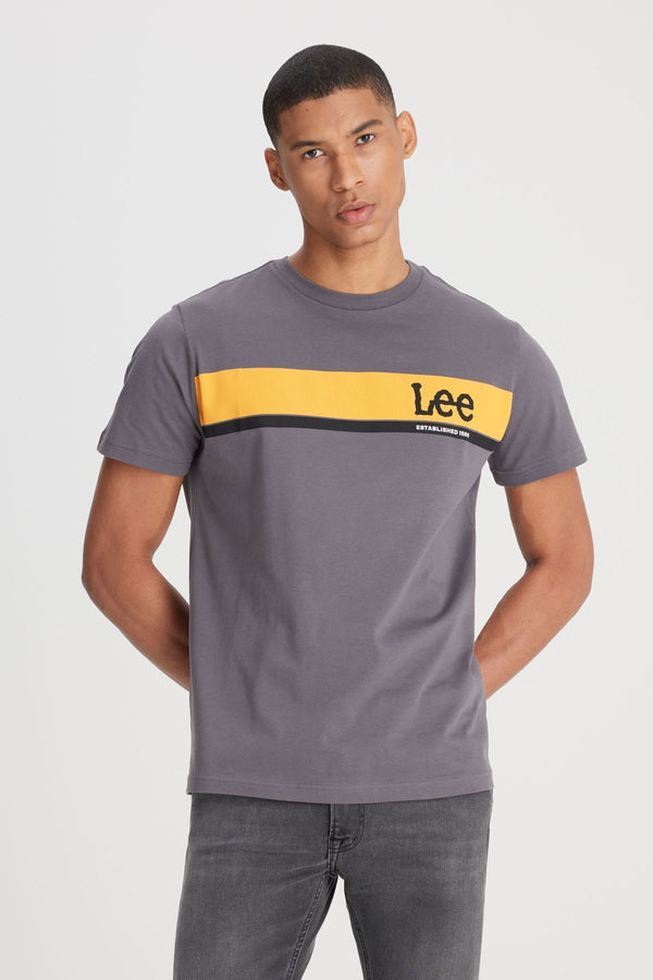 Lee Erkek Minimalist Kısa Kol T-Shirt - Günlük Stil