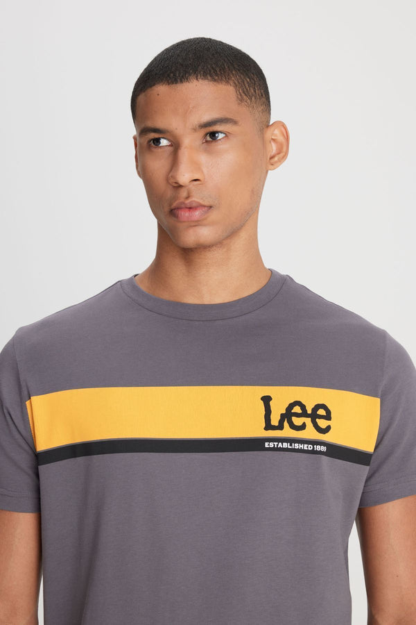 Lee Erkek Minimalist Kısa Kol T-Shirt - Günlük Stil