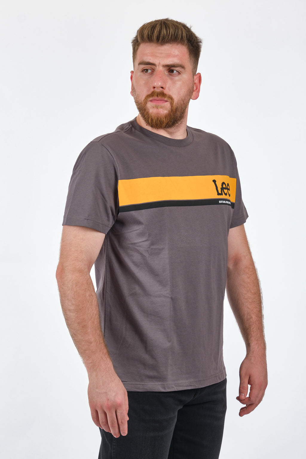 Lee Erkek Minimalist Kısa Kol T-Shirt - Günlük Stil
