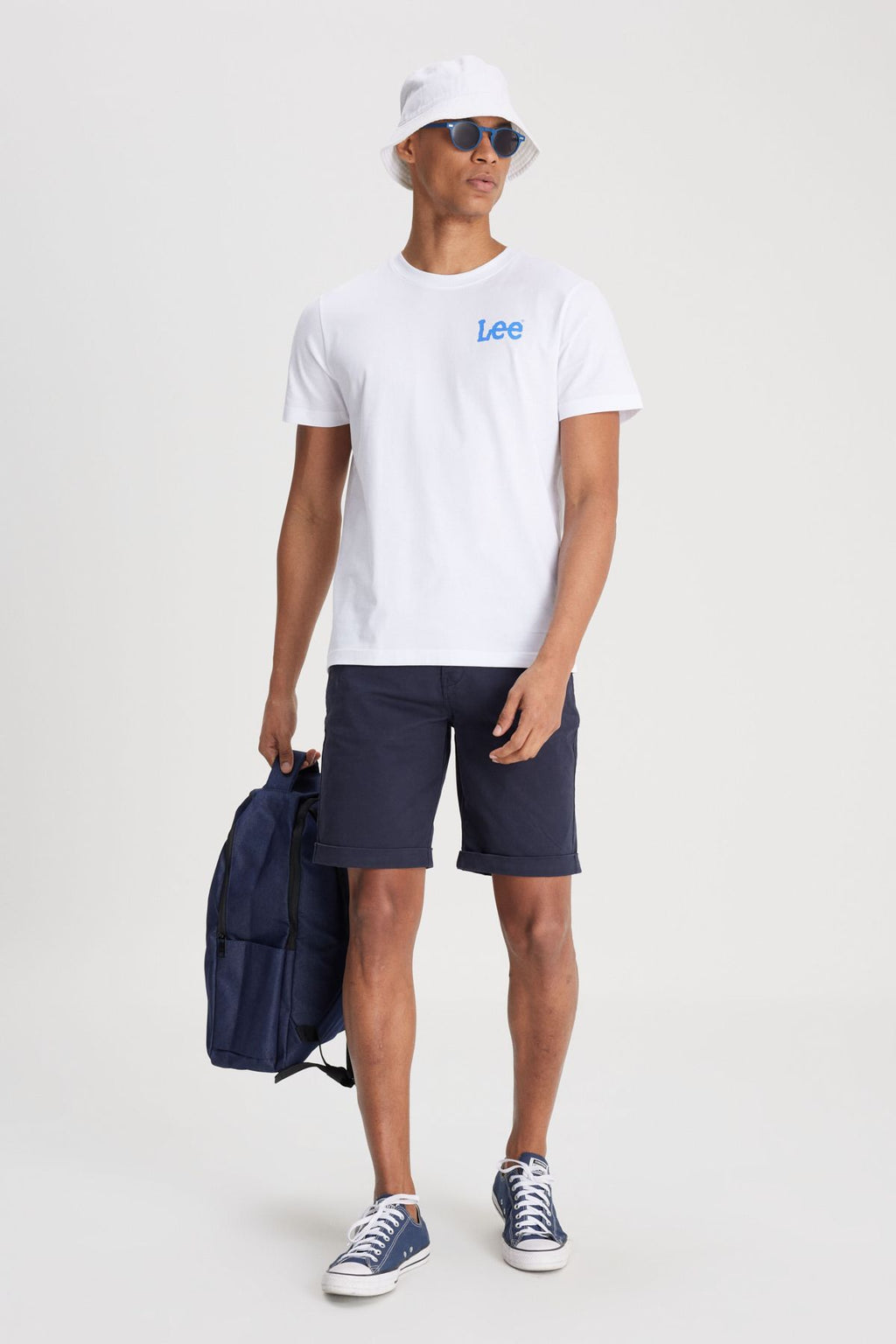 Lee Minimalist Erkek T-Shirt - Kısa Kol Yuvarlak Yaka Günlük