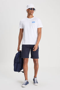 Lee Minimalist Erkek T-Shirt - Kısa Kol Yuvarlak Yaka Günlük