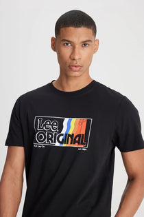 Lee Erkek Minimalist Vintage Kısa Kol T-Shirt - Günlük Stil