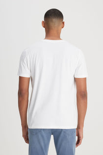 Lee Erkek Minimalist T-Shirt - Kısa Kol Yuvarlak Yaka - Günlük Stil