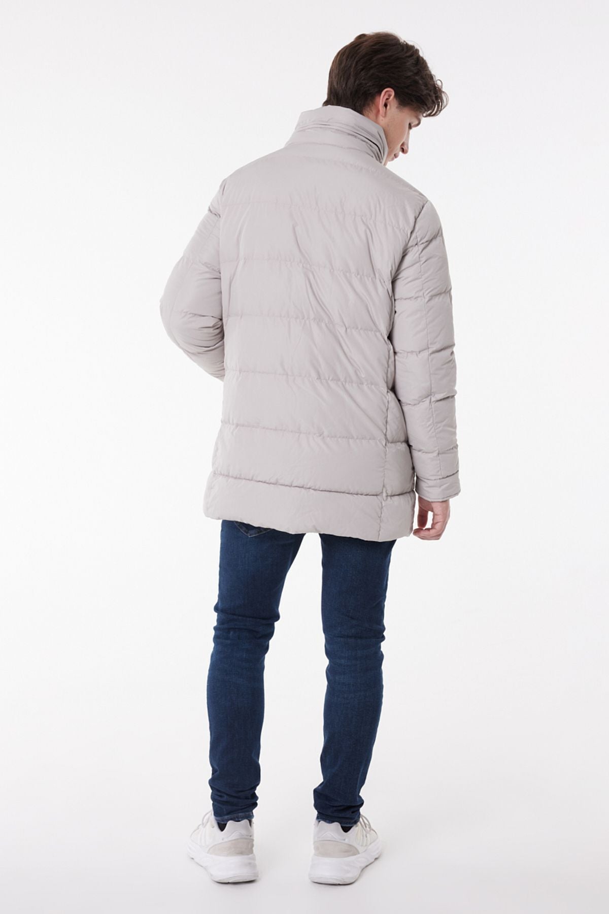 Lee Oversize Erkek Uzun Kışlık Mont - Minimalist Tasarım