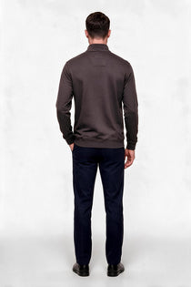 Legato Erkek Dik Yaka Yarım Fermuarlı Pamuk Karışımlı Uzun Kollu Sweatshirt