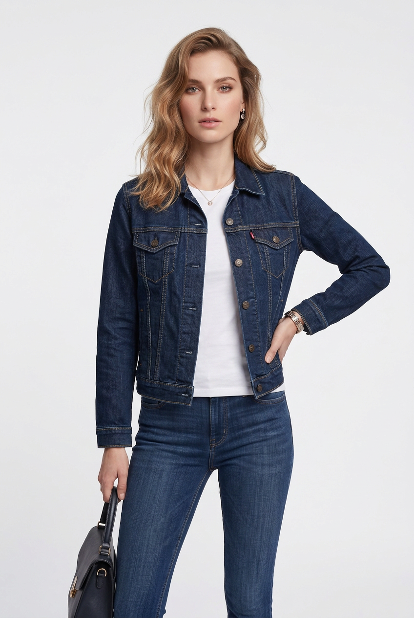 Levi's Erkek Denim Ceket: Klasik, Regular Fit, Uzun Kol, Günlük Kullanım İkincil görsel
