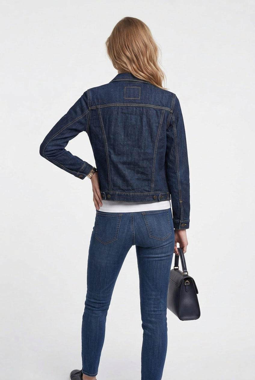 Levi's Erkek Denim Ceket: Klasik, Regular Fit, Uzun Kol, Günlük Kullanım