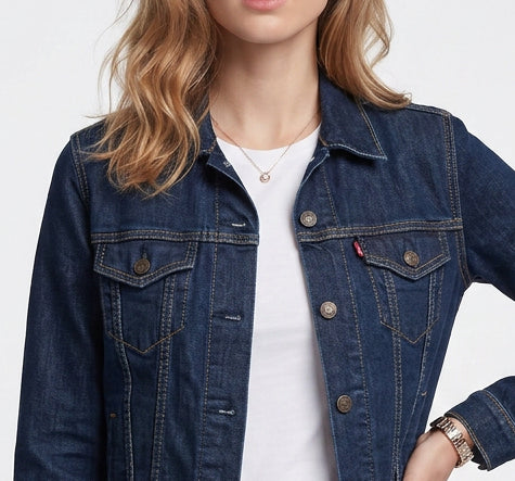 Levi's Erkek Denim Ceket: Klasik, Regular Fit, Uzun Kol, Günlük Kullanım