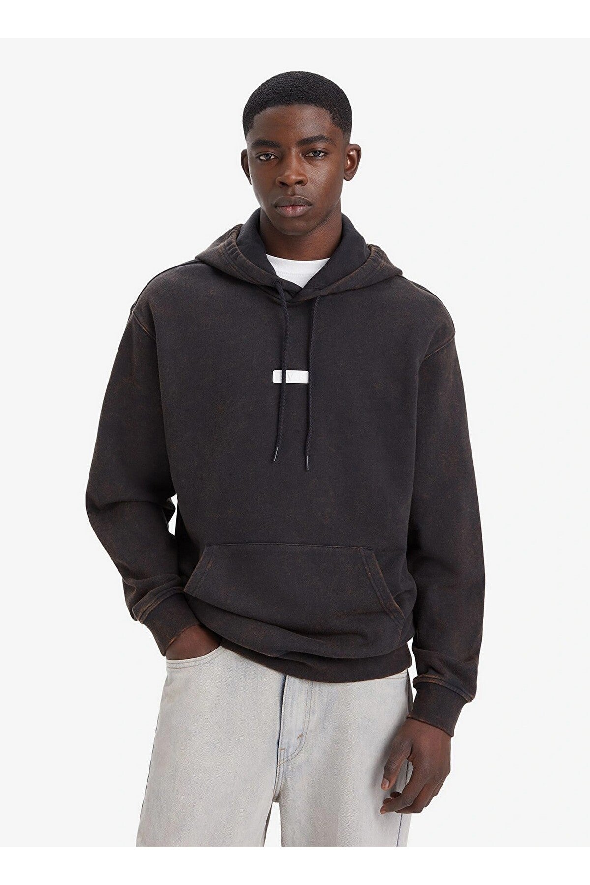 Levi's Erkek Oversize Kapüşonlu Sweatshirt - Vintage Stil - Günlük Kullanım Ana görsel