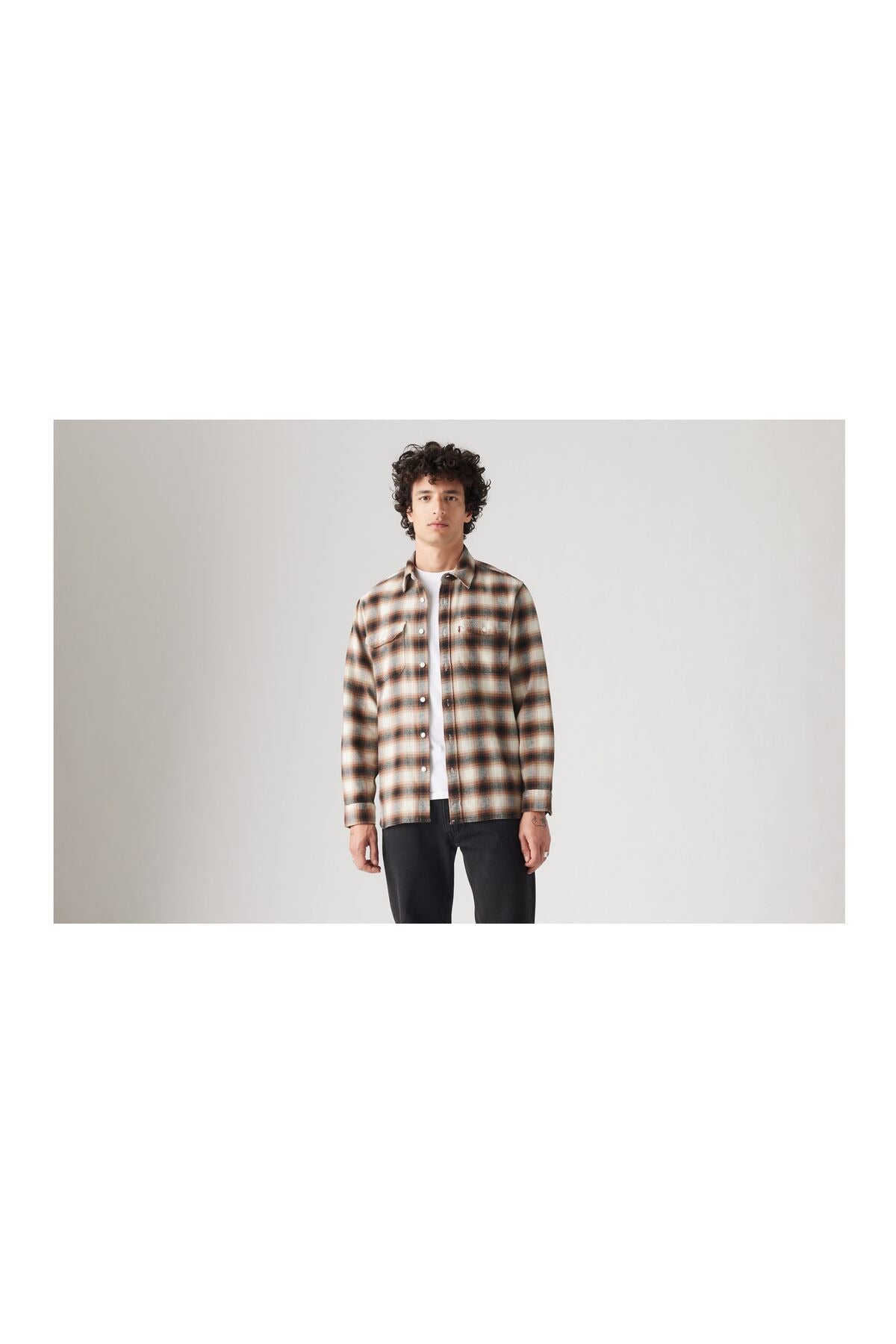 Levi's Erkek Oversize Uzun Kol Kareli Gömlek - Günlük Stil Translation missing: tr.content.product_image_main