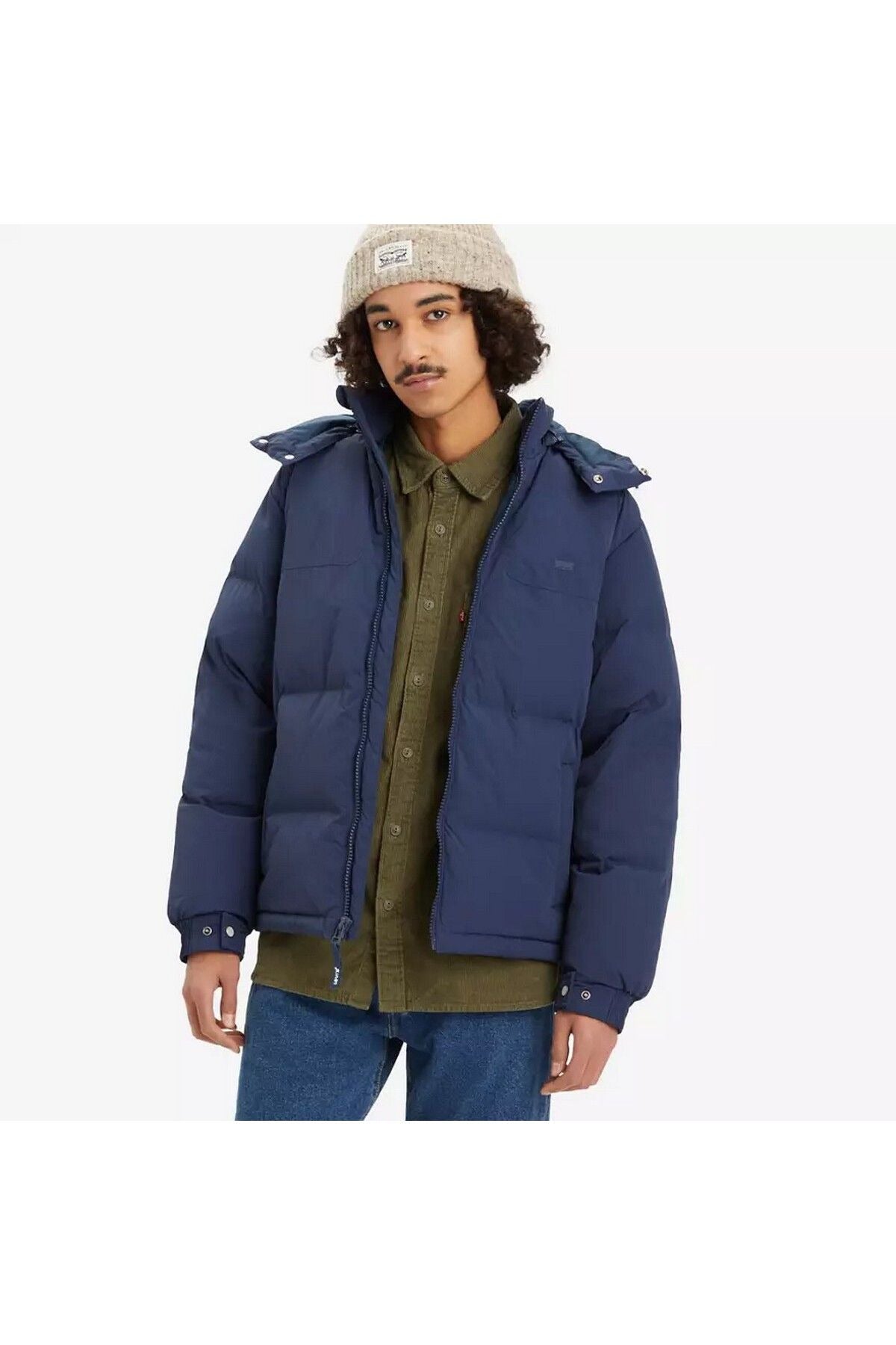 Levi's Oversize Kapüşonlu Minimalist Erkek Kışlık Mont Translation missing: tr.content.product_image_main
