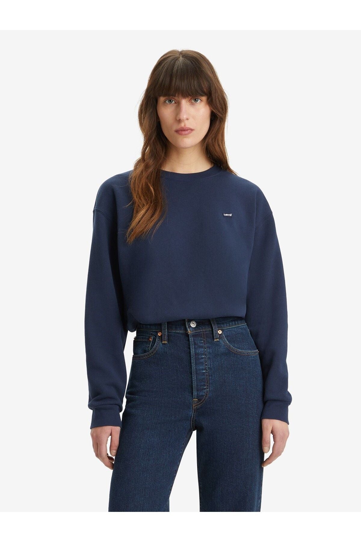 Levi's Oversized Yuvarlak Yaka Kadın Sweatshirt - Günlük Minimalist Tarz