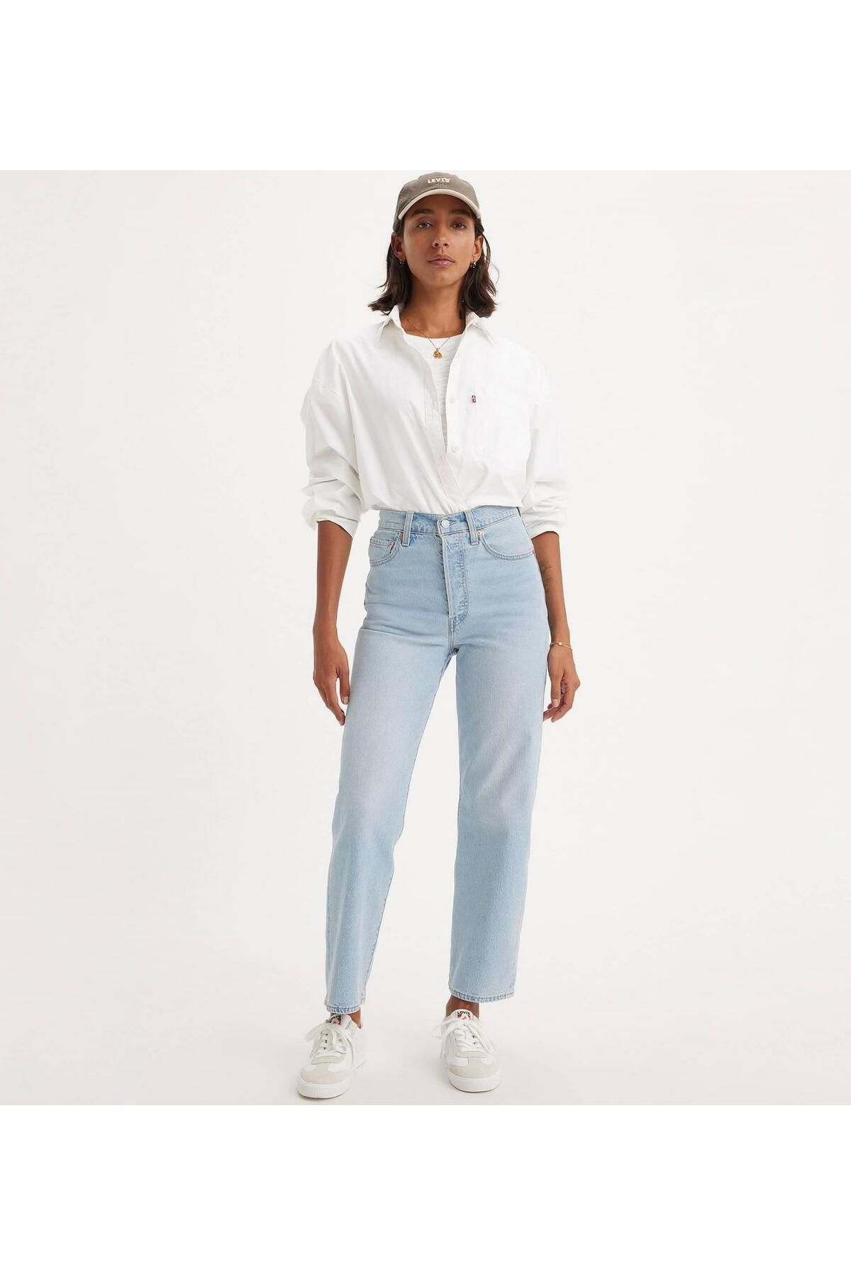 Levi's Yüksek Bel Straight Kadın Jean - Minimalist, Midi Boy Ana görsel