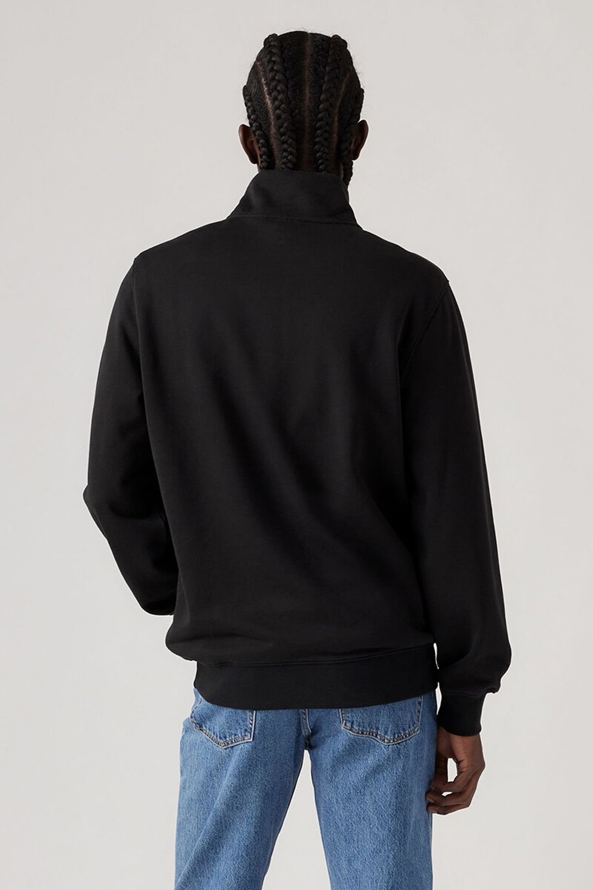 Levi's Oversize Yarım Fermuarlı Uzun Kol Erkek Sweatshirt - Günlük Stil