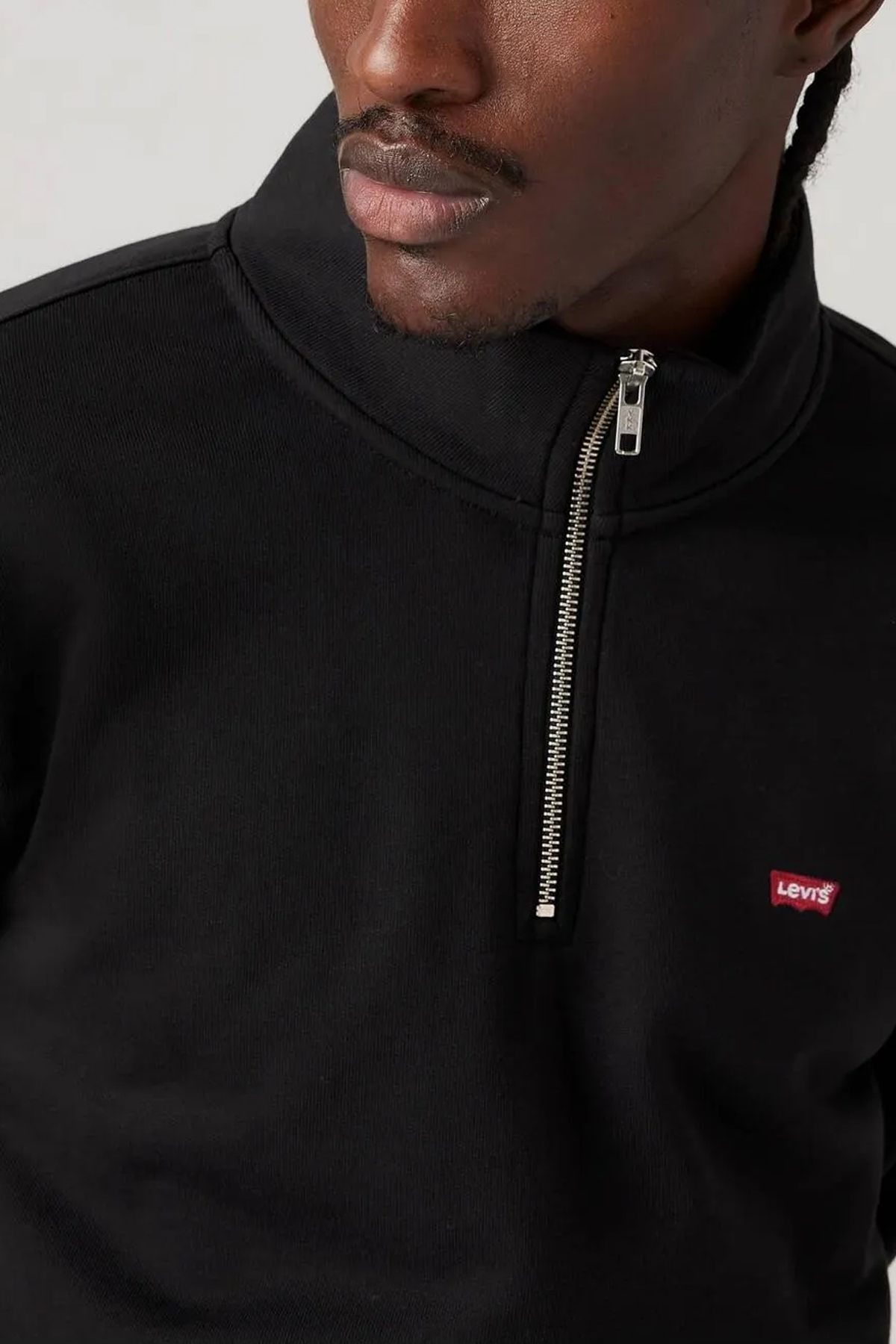 Levi's Oversize Yarım Fermuarlı Uzun Kol Erkek Sweatshirt - Günlük Stil