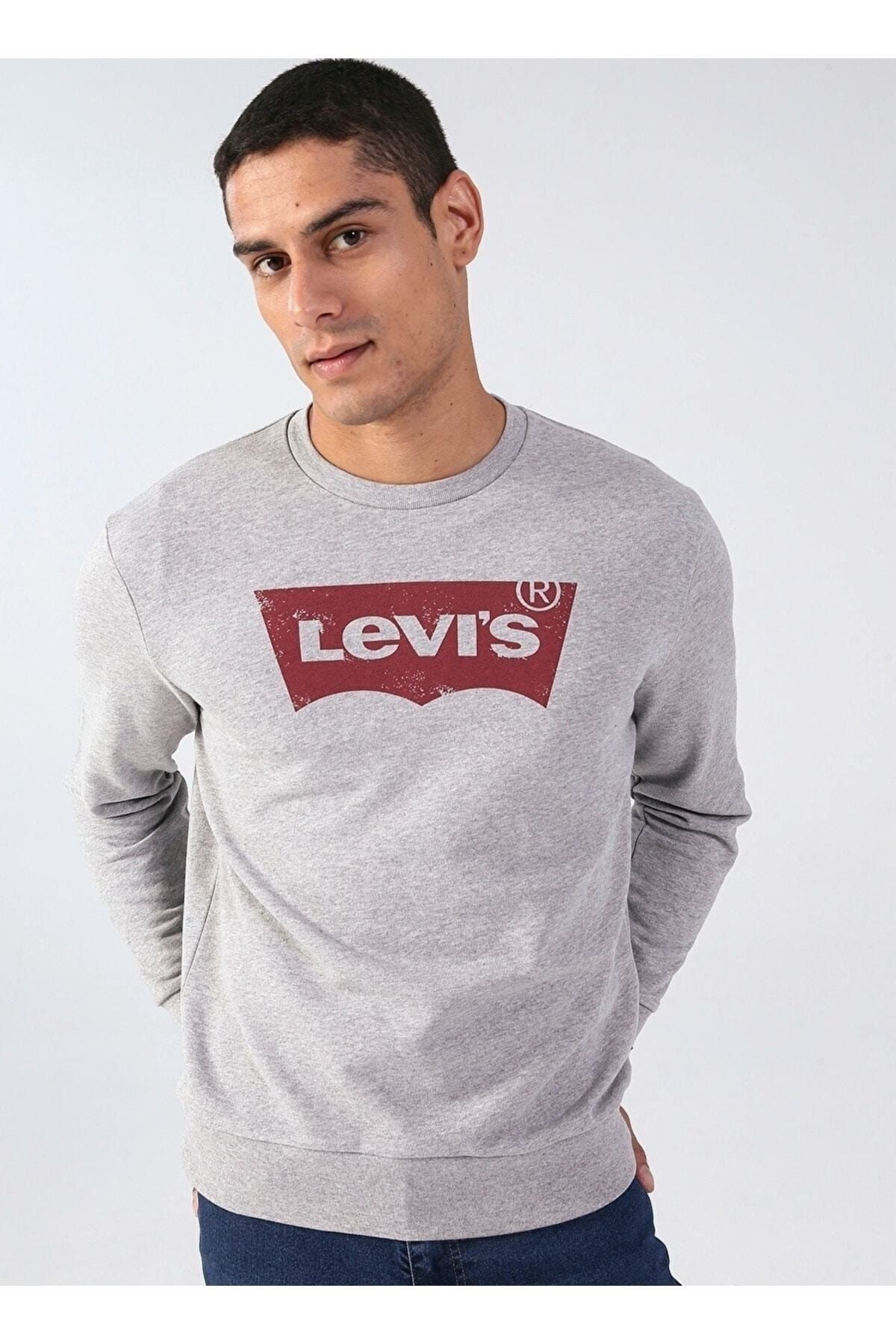 Levi's Erkek Minimalist Sweatshirt - Oversize, Rahat, Günlük Translation missing: tr.content.product_image_main