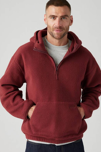 Levi's Oversize Kapüşonlu Polar Sweatshirt - Minimalist Günlük Stil
