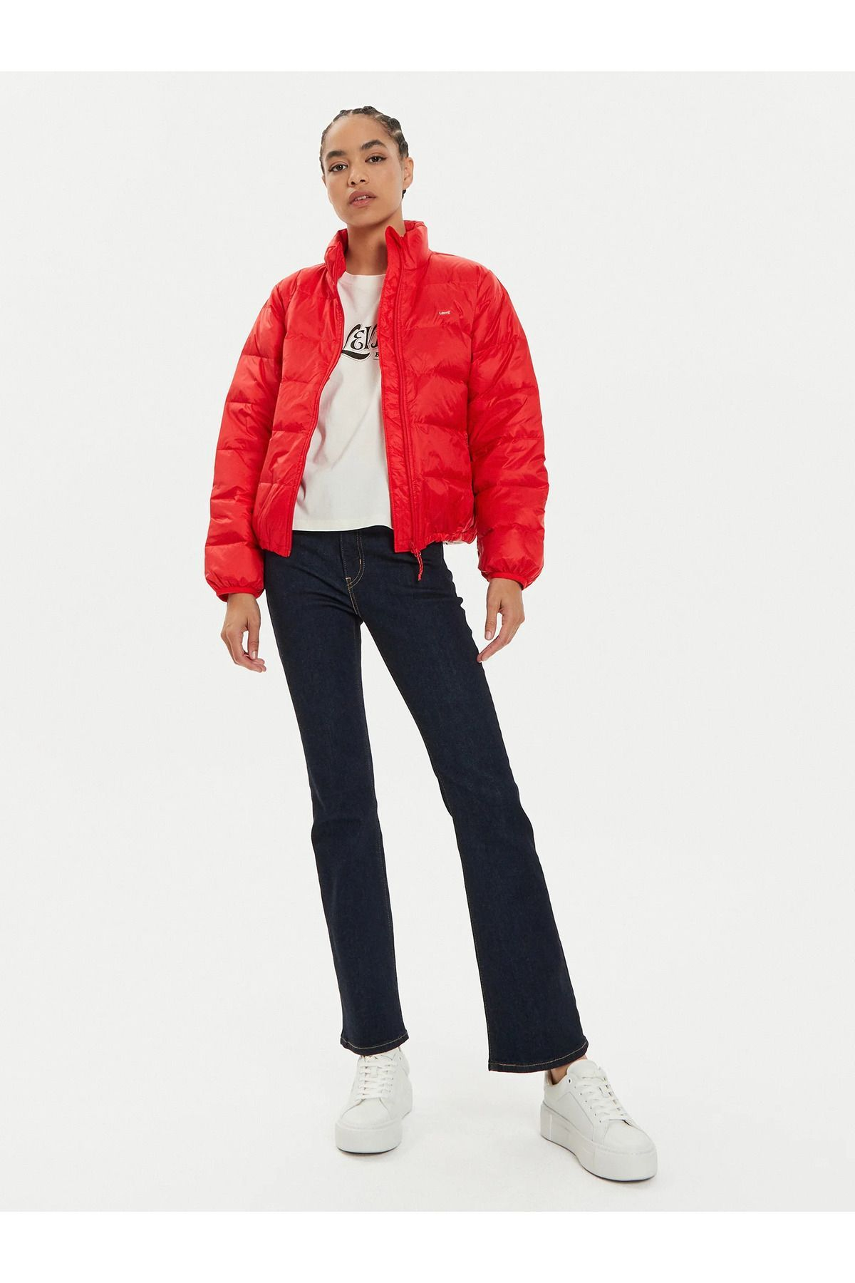 Levi's Oversize Kısa Şişme Kadın Mont - Günlük Minimalist Translation missing: tr.content.product_image_secondary