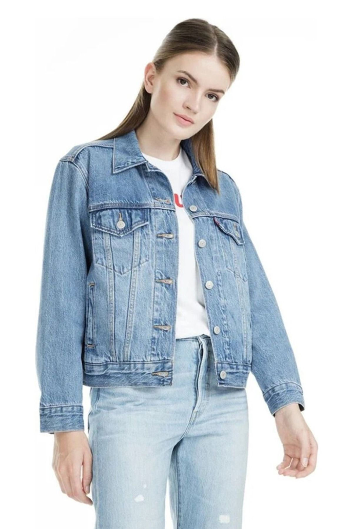 Levi's Kadın Oversize Jean Ceket - Günlük & Minimalist Translation missing: tr.content.product_image_main