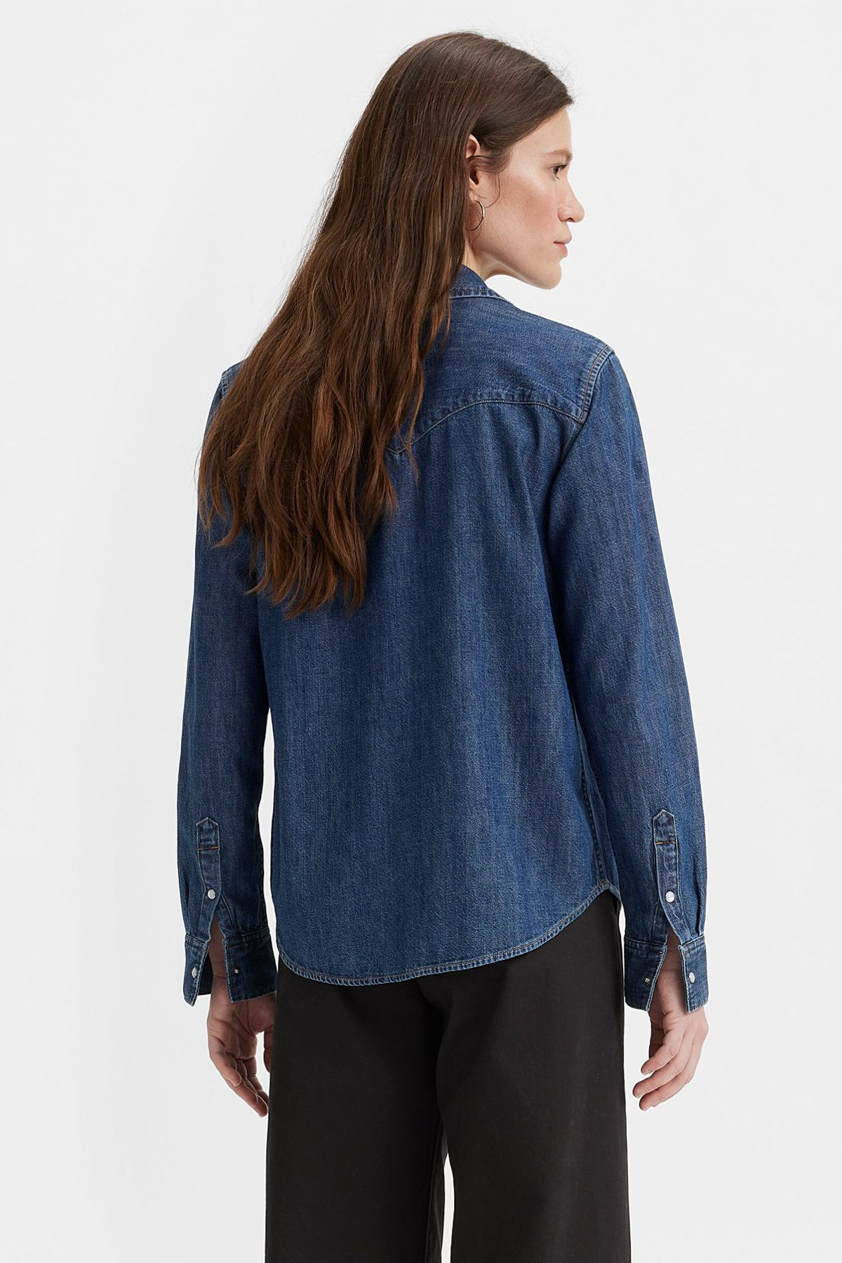 Levi's Oversize Uzun Kol Gömlek Yaka Kadın Denim Gömlek Translation missing: tr.content.product_image_secondary