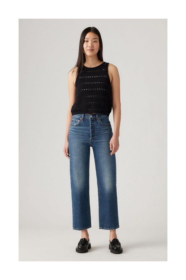 Levi's Yüksek Bel Midi Mom Jean - Oversize Günlük Kadın Kot Pantolon