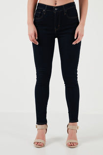 Levis Kadın Yüksek Bel Slim Fit Dar Paça Bilek Boy Denim Kot Pantolon