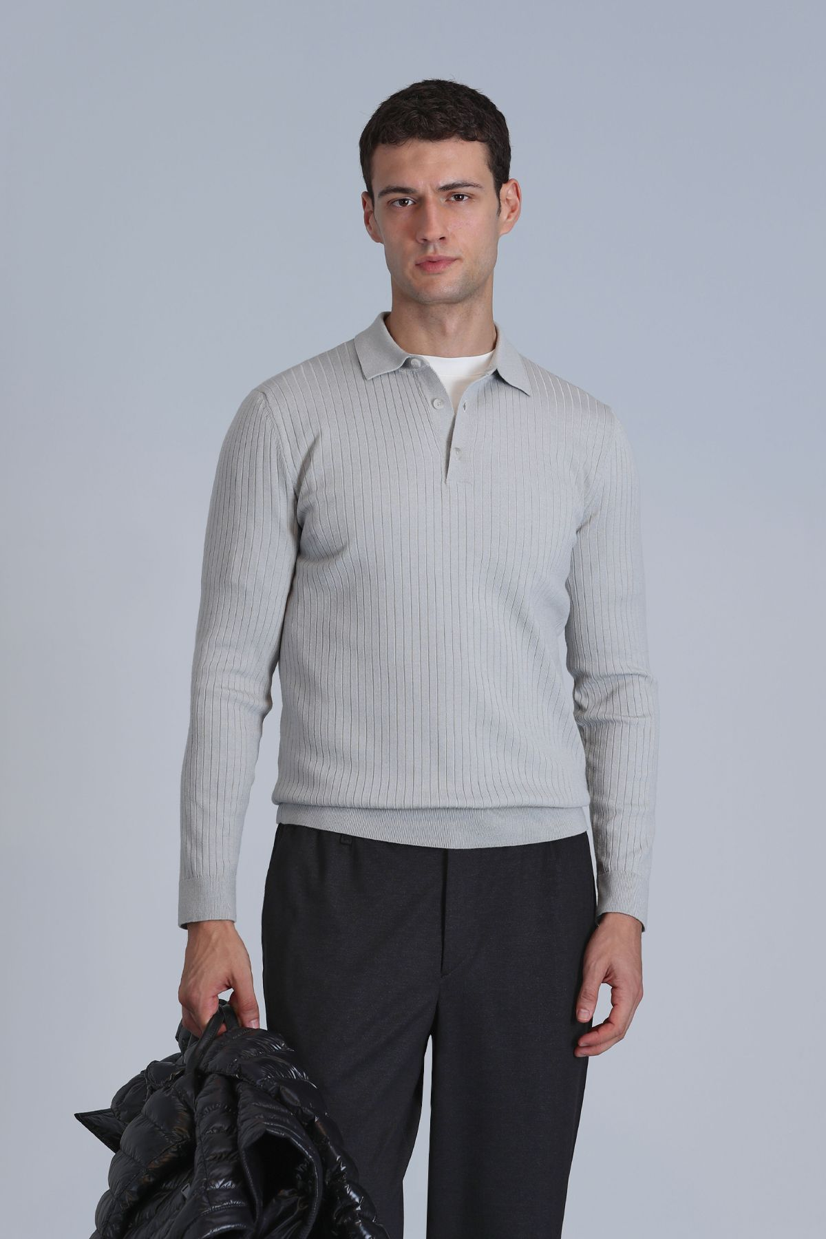 Lufian Minimalist Uzun Kol Polo Yaka Erkek Kazak - Şık ve Konforlu Translation missing: tr.content.product_image_main