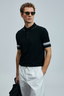 Lufian Erkek Kısa Kol Polo Yaka Minimalist Kazak - Günlük Stil